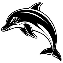 Dolphin vector silhouette 