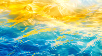 background blurred water colored gradient yellow light green and blue