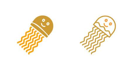Jellyfish Vector Icon