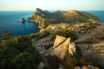 Mirador Es Colomer Mallorca Iberica Spain at sunset