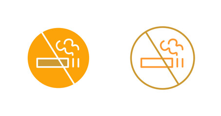 No Smoking Sign Vector Icon