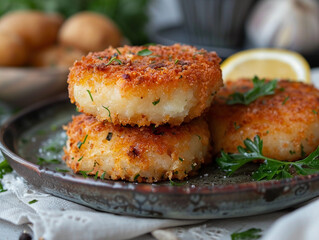 Golden Brown Potato Cakes