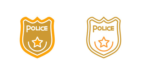 Police Badge Vector Icon