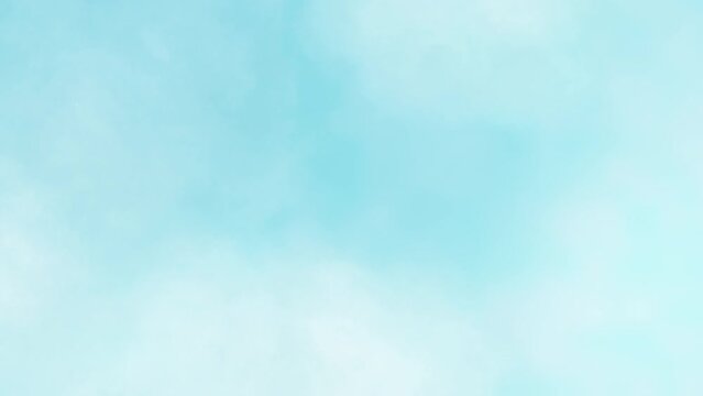 Watercolor sky. Paint brush background.Loop video. (111)