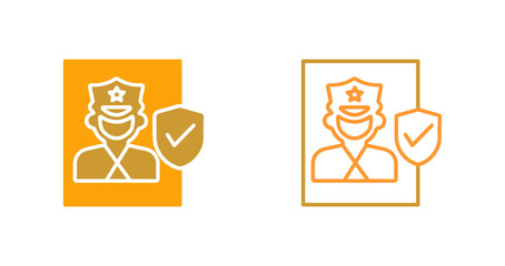 Cinema Security Guard Vector Icon