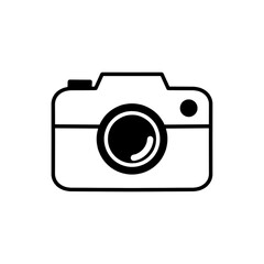 Camera Icon. Camera symbol. Camera vector icon flat, isolated on white