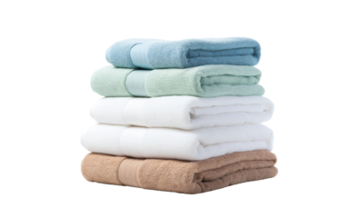 Bath towel isolated on transparent background