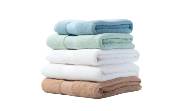Bath towel isolated on transparent background