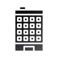 Building icon solid gradient black