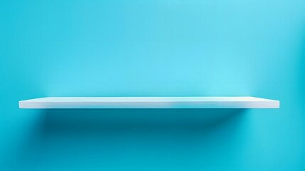 Modern Blank Shelves: Vibrant Display for Advertising and Product Mockups