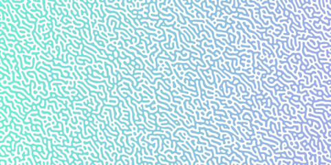 Abstract truing organic wallpaper Turing reaction diffusion monochrome seamless pattern with chaotic motion. Generative algorithm psychedelic background. Reaction-diffusion or truing pattern formation