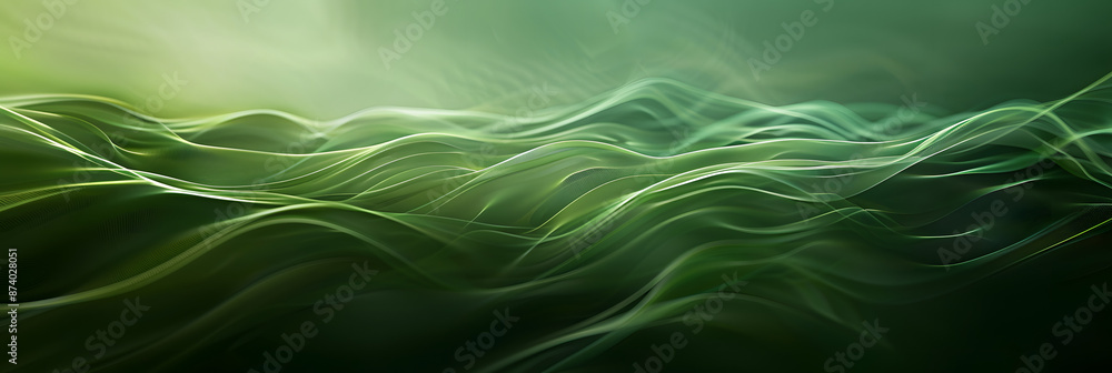 Sticker abstract green texture with light gradient