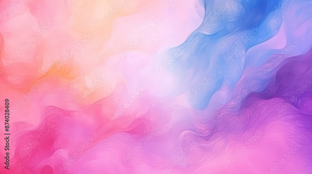 Poster abstract colorful watercolor for background. digital art painting. texture paper., generative ai
