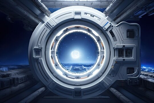 window in spaceship