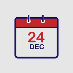 Calendar Vector Flat Icon, Symbol,  Sign Design