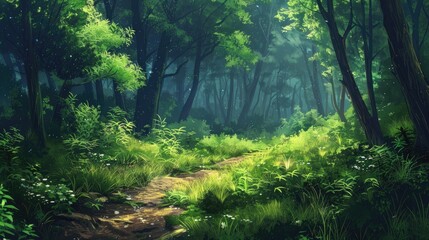 Fototapeta premium A picture of a forest