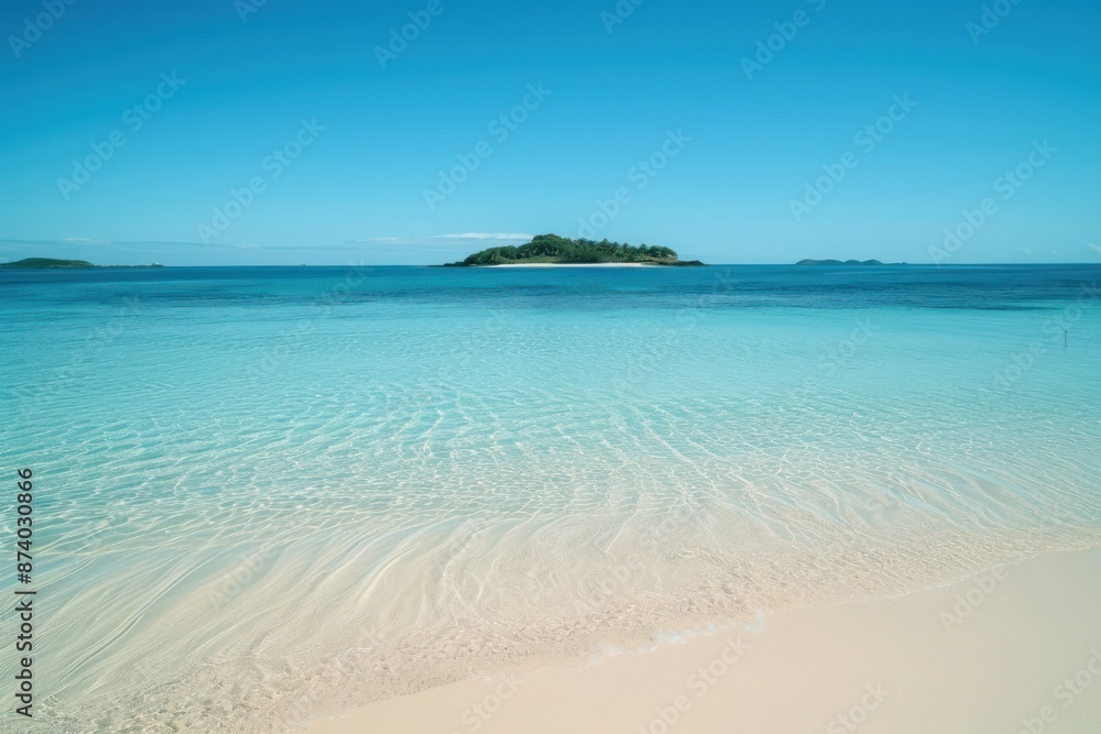 Wall mural Ocean land sky outdoors.