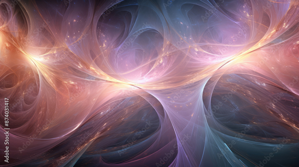 Wall mural abstract fractal. fractal art background for creative design. decoration for wallpaper, desktop, pos
