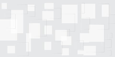 Abstract elegant background white and gray squares texture. Abstract white and grey geometric overlapping square pattern abstract futuristic background technology digital concept.