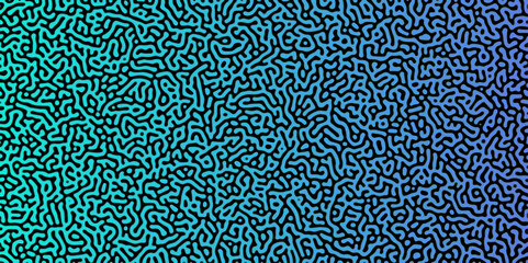 Abstract Turing organic wallpaper with background. Turing reaction diffusion monochrome seamless pattern with chaotic motion. Natural seamless line pattern.