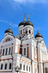 Alexander Nevsky Cathedral in the medieval old town of Tallinn, Estonia