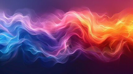 Obraz premium Develop a vibrant gradient artwork with smooth transitions and lively colors, perfect for digital s and web designs. Illustration, Image, , Minimalism,