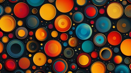 Illustrate a graphic pattern featuring repetitive motifs and contrasting colors, ideal for bold and impactful visuals. Illustration, Image, , Minimalism,