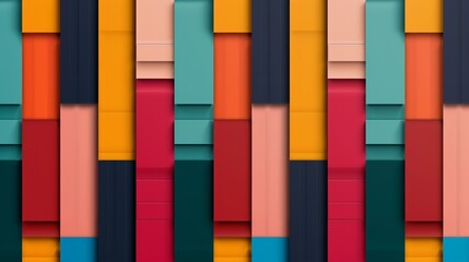 Create a mosaic pattern with pixelated elements and vibrant colors, suitable for digital art and tech-related illustrations. Illustration, Image, , Minimalism,