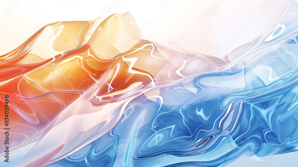 Poster captures the graceful and fluid motion of water ripples through the technique of motion blur. the lo