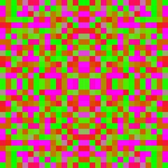 Digital illustration of pixel mandala design