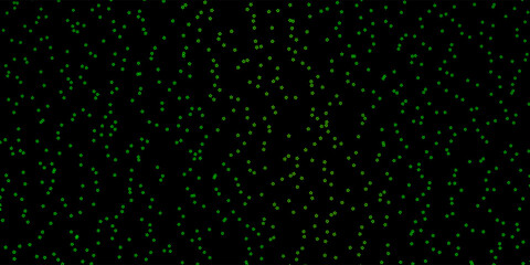 Dark Green, Yellow vector pattern with abstract stars.