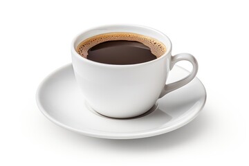 Coffee cup of americano saucer drink mug.