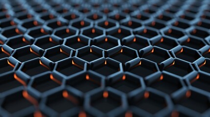 Explore the elegance of nanotechnology through intricate geometric patterns and scientific principles, depicting the microscopic world with artistic sophistication. Illustration, Image, , Minimalism,