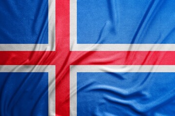 Fototapeta premium Flag of Norway, National flag, fabric
