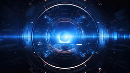 Obraz premium abstract technology background, virtual reality, cyberspace., generative ai