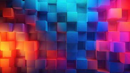 abstract geometric pattern wallpapers, glowing colors, generative ai