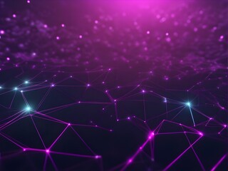 Fototapeta premium High-Tech Abstract Neural Patterns Digital Background with Interconnected Dots and Lines