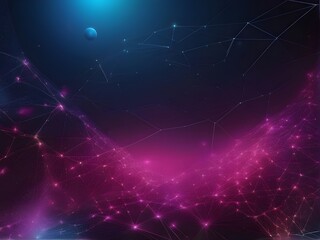 Fototapeta premium High-Tech Abstract Neural Patterns Digital Background with Interconnected Dots and Lines