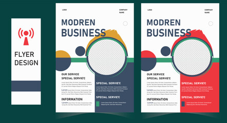 Brochure design, cover modern layout, annual report, poster design, flyer in A4