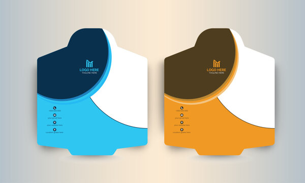 Corporate unique envelop template for business purpose. Horizontal layout, Vector illustration. 