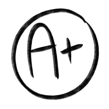 Grade A+ black ink transparent background