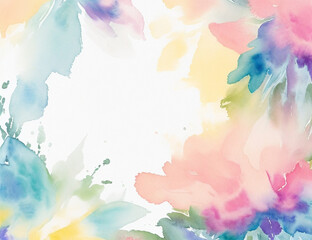 Elegant Floral Watercolor Beautiful Background