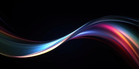 Naklejka premium Abstract Colorful Wave