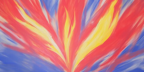 Obraz premium Abstract Surreal Colorful Split Toning Oil Painting