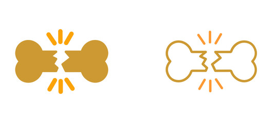Bone Fracture Vector Icon