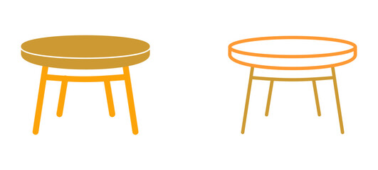 Small Table Vector Icon