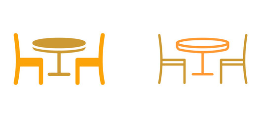 Dining Table Vector Icon
