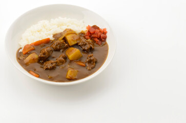 おいしそうなビーフカレーライス