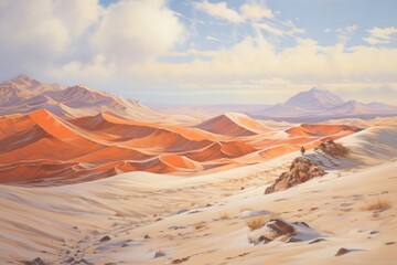 Naklejka premium PNG Dune in egypt landscape panoramic outdoors.