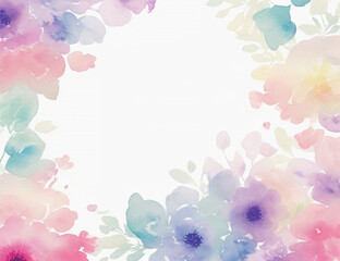 Elegant Floral Watercolor Beautiful Background